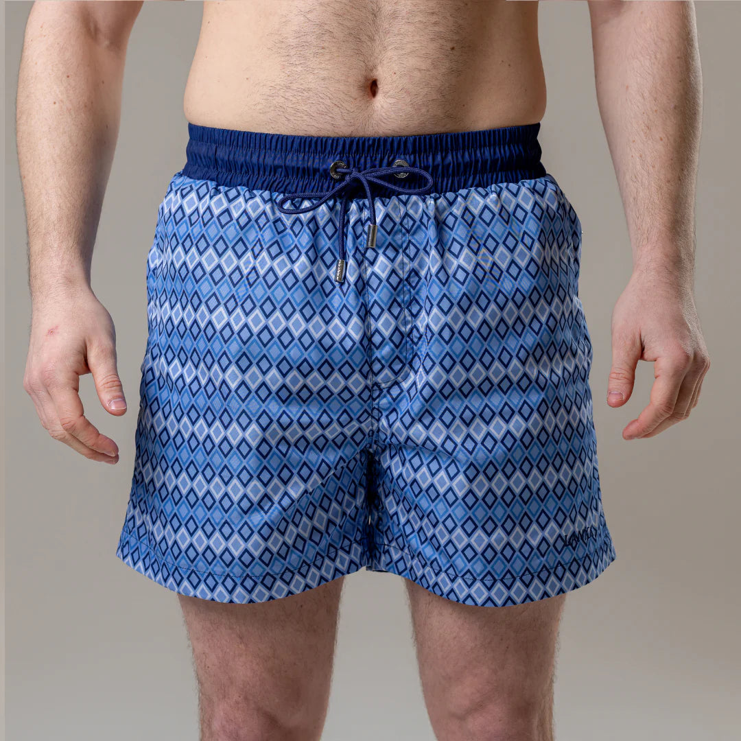 Lanka Navy Diamond Swim Shorts - Navy